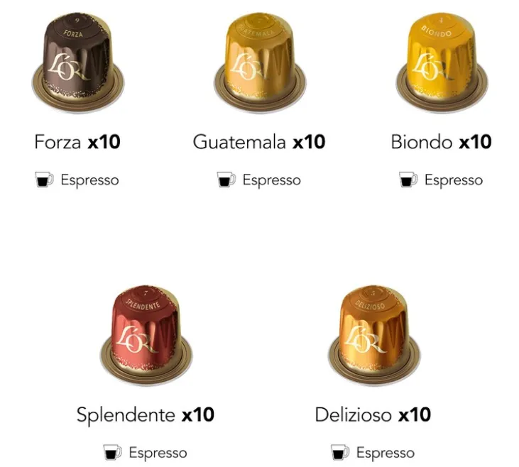 200 capsules compatibles Nespresso* Original - Assortiment - L'OR ESPRESSO