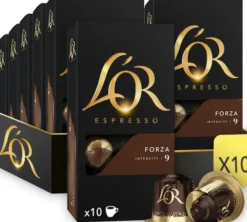 100 capsules compatibles Nespresso* Original Espresso Forza - L'OR ESPRESSO