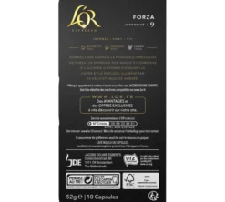 100 capsules compatibles Nespresso* Original Espresso Forza - L'OR ESPRESSO