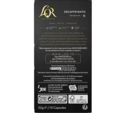50 capsules compatibles Nespresso* Original Decaffeinato - L'OR ESPRESSO