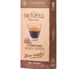 10 capsules compatibles Nespresso* Original Cremoso Bio – NOVELL
