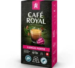 10 capsules compatibles Nespresso* Original Lungo Forte - CAFÉ ROYAL