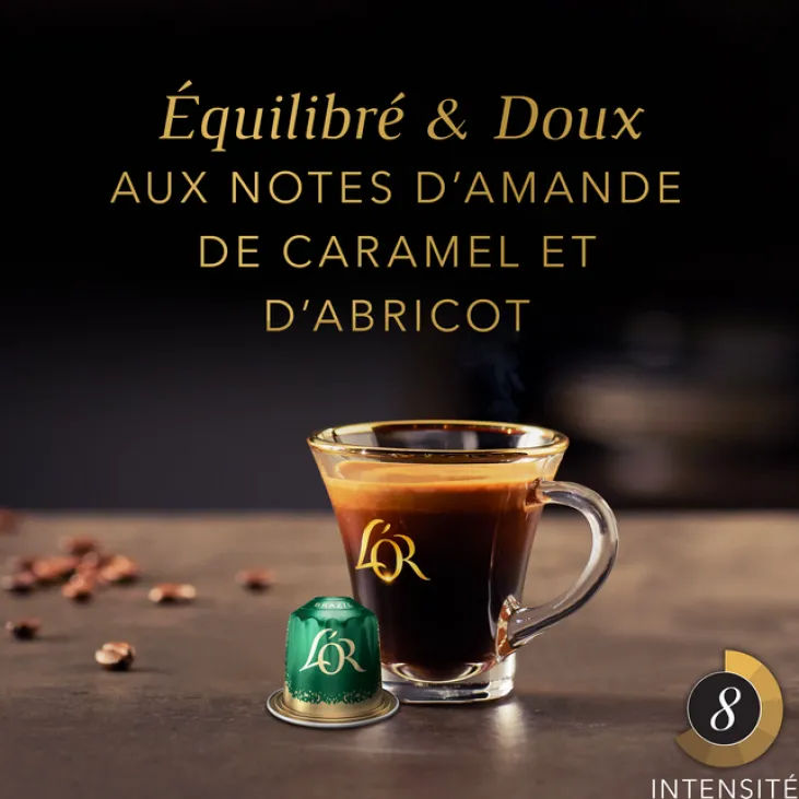 50 capsules compatibles Nespresso* Original Brazil - L'OR ESPRESSO