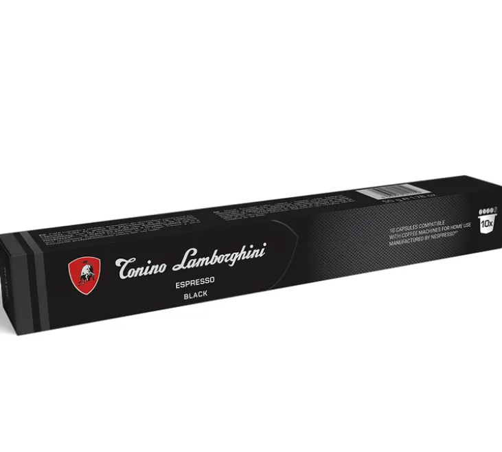 10 capsules compatibles Nespresso* Original Espresso Black - TONINO LAMBORGHINI
