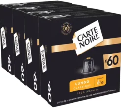 240 capsules compatibles Nespresso* Original Espresso Lungo n°6 - CARTE NOIRE