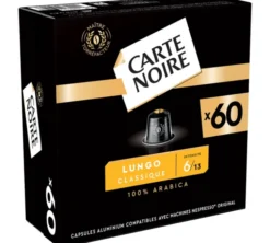 240 capsules compatibles Nespresso* Original Espresso Lungo n°6 - CARTE NOIRE