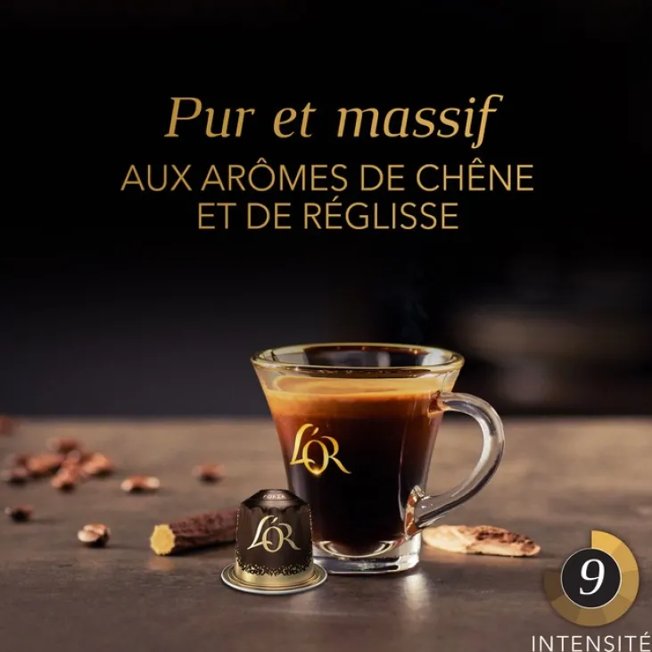 30 capsules compatibles Nespresso* Original Forza - L'OR ESPRESSO