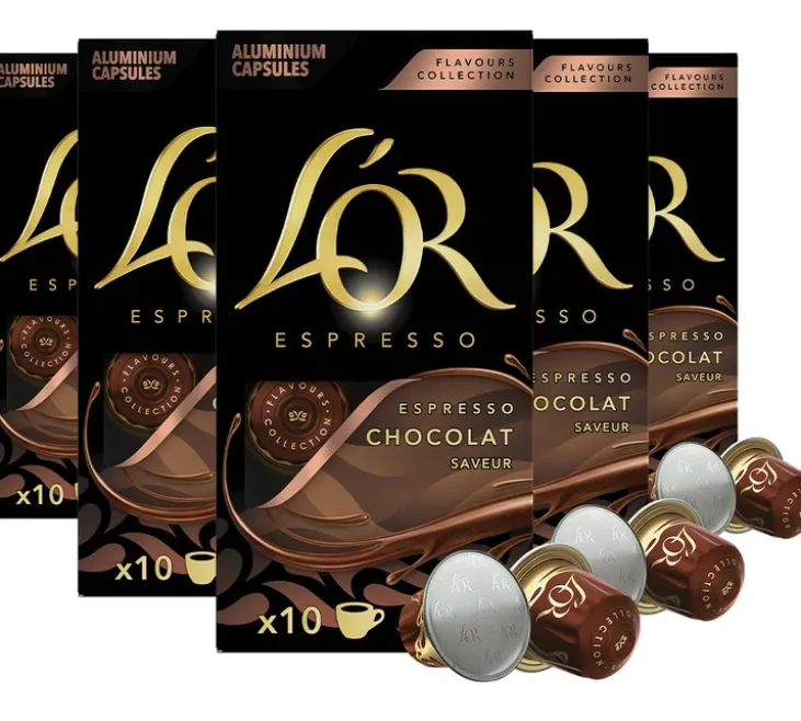 50 capsules compatibles Nespresso* Original Chocolat - L'OR ESPRESSO