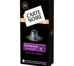 10 capsules compatibles Nespresso* Original Espresso Puissant n°11 - CARTE NOIRE