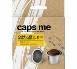 3 Capsules compatibles Nespresso* Original rechargeables - CAPS ME