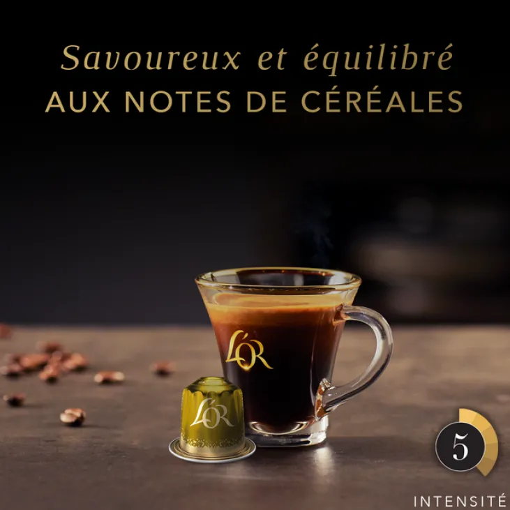 100 capsules compatibles Nespresso* Original Lungo Mattinata - L'OR ESPRESSO