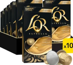 100 capsules compatibles Nespresso* Original Vanille - L'OR ESPRESSO