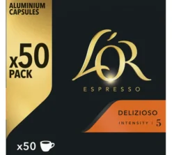 50 capsules compatibles Nespresso* Original Delizioso - L'OR ESPRESSO