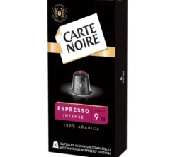 10 capsules compatibles Nespresso* Original Espresso Intense n°9 - CARTE NOIRE