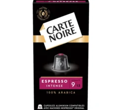 10 capsules compatibles Nespresso* Original Espresso Intense n°9 - CARTE NOIRE
