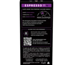 50 capsules compatibles Nespresso* Original Espresso Puissant n°11 - CARTE NOIRE