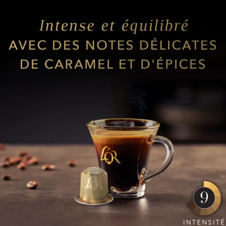 10 capsules compatibles Nespresso* Original Or Absolu - L'OR ESPRESSO