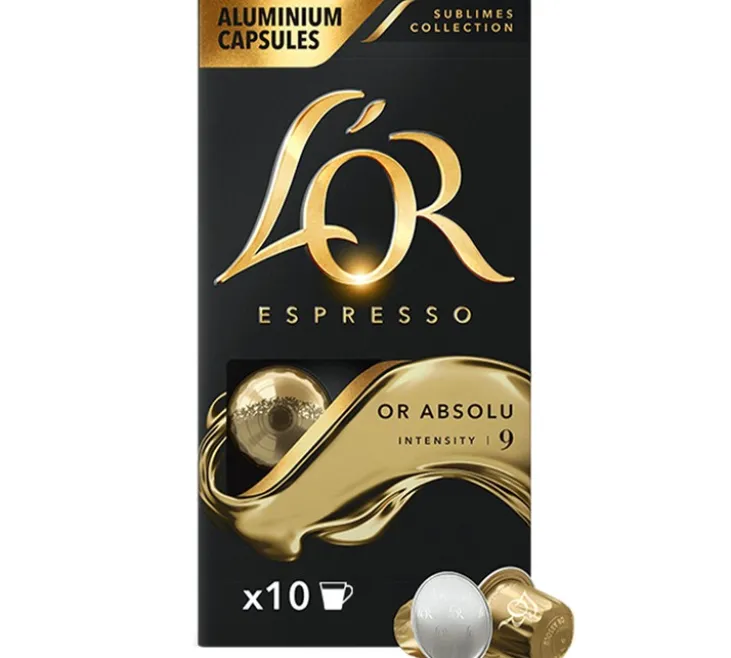 10 capsules compatibles Nespresso* Original Or Absolu - L'OR ESPRESSO