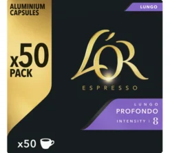 50 capsules compatibles Nespresso* Original Lungo Profond - L'OR ESPRESSO