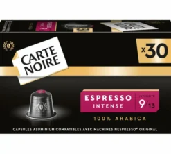 90 capsules compatibles Nespresso* Original Espresso Intense n°9 - CARTE NOIRE