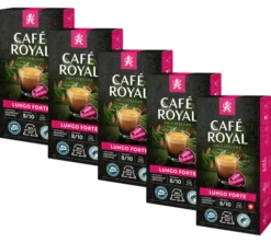 50 capsules compatibles Nespresso* Lungo Forte - CAFÉ ROYAL