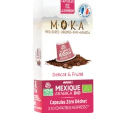 10 capsules compatibles Nespresso* Original Mexique Bio - MOKA