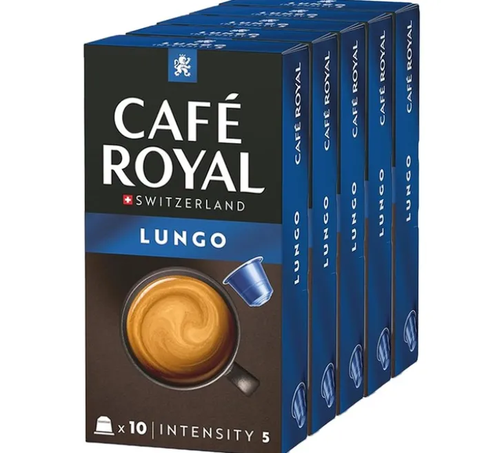 50 capsules compatibles Nespresso* Lungo - CAFÉ ROYAL