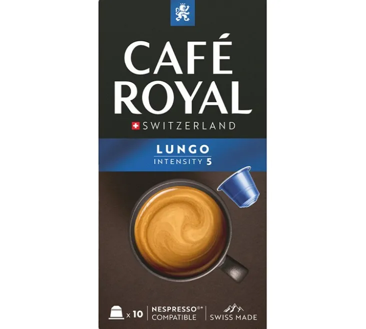 10 capsules compatibles Nespresso* Original Lungo - CAFÉ ROYAL