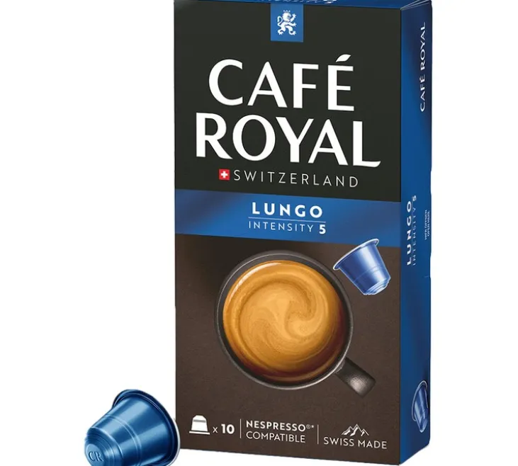 10 capsules compatibles Nespresso* Original Lungo - CAFÉ ROYAL