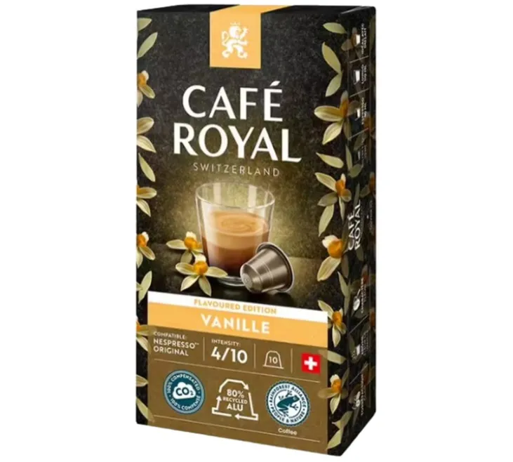 100 capsules compatibles Nespresso* Original Vanille - CAFÉ ROYAL