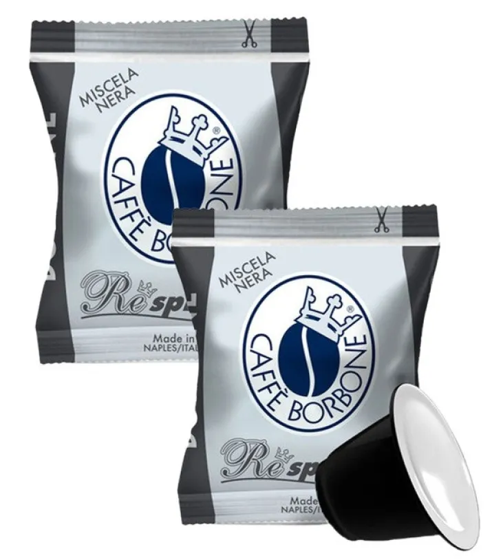200 capsules compatibles Nespresso* Original Mélange Noir Intensité 9 - CAFFÈ BORBONE