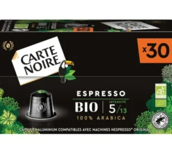 240 capsules compatibles Nespresso* Original Espresso Bio - CARTE NOIRE