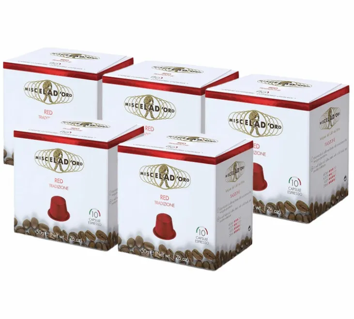 50 capsules compatibles Nespresso* Original Red Tradizione - MISCELA D'ORO