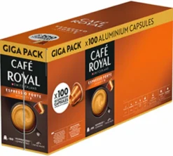 100 - Capsules compatibles Nespresso* Original - Espresso Forte - CAFE ROYAL