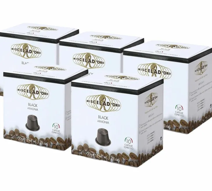 50 capsules compatibles Nespresso* Original Black Armonia - MISCELA D'ORO
