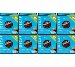 128 Capsules compostables compatibles A Modo Mio Lavazza Décaféiné - CAFFE VERGNANO