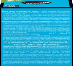 16 Capsules compostables compatibles A Modo Mio Lavazza Décaféiné - CAFFE VERGNANO