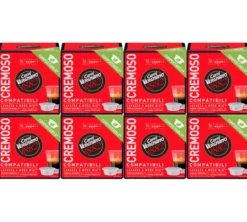 128 Capsules compostables compatibles A Modo Mio Lavazza Cremoso - CAFFE VERGNANO