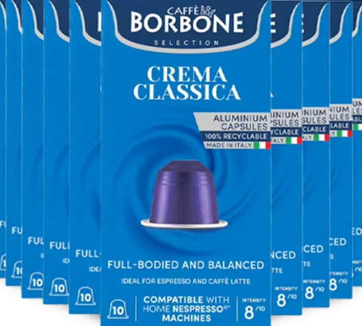 100 capsules Crema classica - compatibles Nespresso® - CAFFE BORBONE