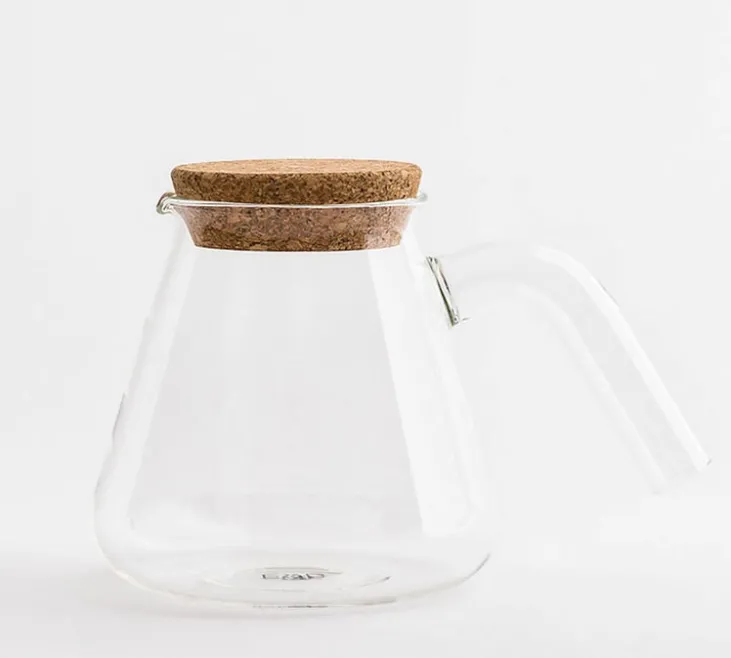 Carafe en verre E&B Lab 800 ml avec couvercle en liège