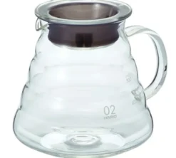Carafe HARIO 2-5 tasses en verre avec support pour V60