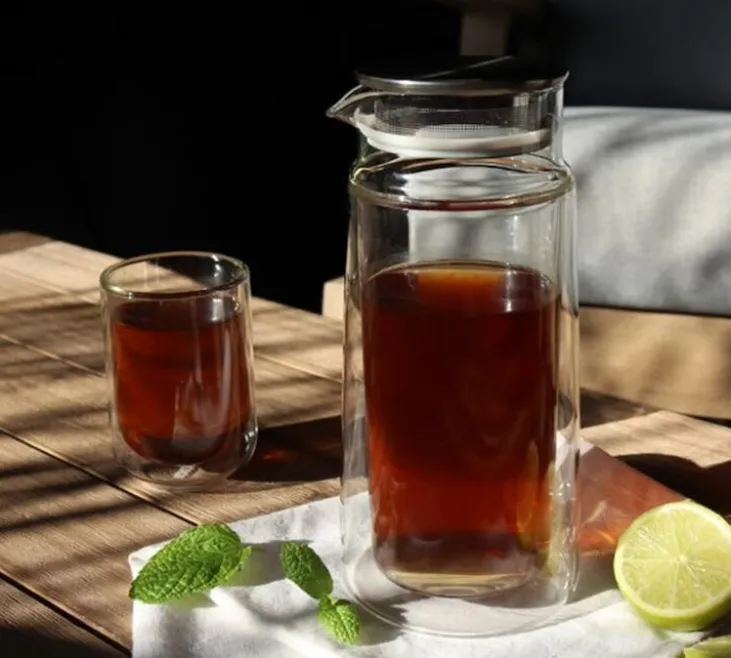 Carafe OGO Living Viktor double paroi avec couvercle infuseur 650ml