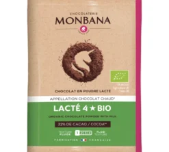 Chocolat Poudre Lacté 4 Étoiles Bio - 100 sachets - MONBANA