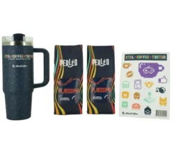 Coffret café en grain ( 2 x 250 g ) et tumbler Collab Tonton - MAXICOFFEE - Anti Gaspi - DLUO 05/11/2026