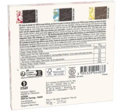 Coffret 18 carrés chocolat de Noël 2025 - 90 g - VALRHONA DLUO 2026.09.28