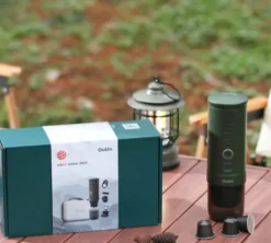 Coffret pour cafetière de voyage OUTIN Nano Portable Forest Green