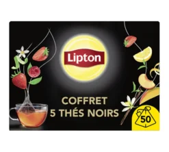 Coffret thés noirs Collection Découverte - 50 sachets - LIPTON