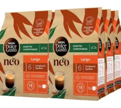 72 Dosettes Dolce Gusto Neo - Café Lungo
