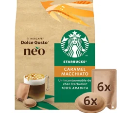 12 Dosettes Dolce Gusto Neo - Caramel Macchiato Starbucks ® ( 6 boissons )