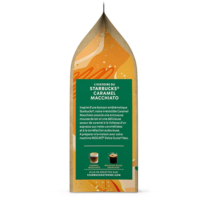 60 Dosettes Dolce Gusto Neo - Caramel Macchiato Starbucks ® ( 30 boissons )